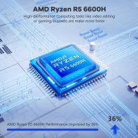 NIMO 15.6'' FHD IPS Business-Gaming-Laptop-Computer - 6 Cores AMD Ryzen 5 6600H, 32GB DDR5 RAM 1TB SSD(Beat Ryzen 7 5700U, Up to 4.5GHz), 100W Type-C, 6 Cores 660M GPU, Backlit Keyboard (Renewed) - Image 6