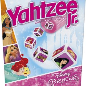 Hasbro Gaming Yahtzee Jr.: Disney Princess Edition Board Game for Kids Ages 4 and Up, for 2-4 Players, Counting and Matching Game for Preschoolers (Amazon Exclusive)