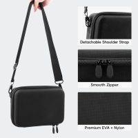 co2CREA Osmo Mobile 7P/7 Gimbal Stabilizer Hard Case - Waterproof Travel Storage Box with Custom Foam Insert & Mesh Pocket for DJI OM Mobile 7P Smartphone Gimbal, Accessories, Cables (Black Case) - Image 5