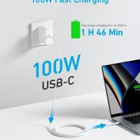 Anker MacBook Pro Charger, Compact and Foldable 100W USB C Charger for MacBook Air, Samsung Galaxy, iPad Pro, and More, 5FT USB C Cable Included - Image 3