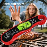 AWLKIM® Meat Thermometer Digital - Instant Read Waterproof Food Thermometer with Backlight for Cooking, Grill, Candy, Kitchen & Stocking Stuffers for Men - Red - Image 5