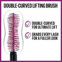 Maybelline The Falsies Lash Lift Washable Mascara Volumizing, Lengthening, Lifting, Curling, Multiplying, Eye Makeup, Very Black, 1 Count - Image 2
