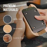 Adjustable Dual Vertical Laptop Stand for Desk, Wooden Laptop Holder, MacBook Pro Stand, Wood Mac Air Dock - Image 5