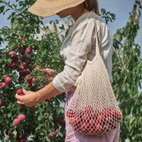 Mesh Grocery Bags Cotton Leisure Shopping Bags String Bags Net Foldable Reusable Tote - Image 7