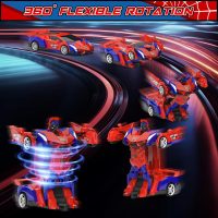 BLUEJAY Transform Rc Cars for Boys 4-7 8-12, 2.4Ghz Remote Control Car 1:18 Scale Transforming Robot, One-Button Deformation 360° Rotation Car Toy Gifts for Boys 3-5 - Image 2