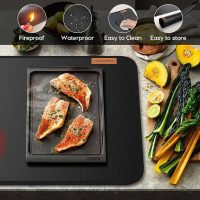 Fireproof Stove Cover, 28.5×20 Inches Electric Stove Top Cover, Heat Resistant GlassTop Stove Cover Protector, Kitchen Flat Stove Top Covers for Electric Stove Black - Image 3