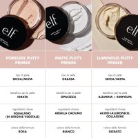 e.l.f. Poreless Putty Primer, Silky, Skin-Perfecting, Lightweight, Long Lasting, Smooths, Hydrates, Minimizes Pores, Flawless Base & Finish, All-Day Wear, Ideal for All Skin Types, 0.74 Fl Oz - Image 4