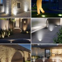 btfarm 16 Pack Solar Ground Lights Outdoor, 8 LED Solar Disc Lights IP65 Waterproof Flat Solar Light, Pathway Lights Solar Powered for Garden Lawn Patio Yard Path Landscape, Cool White - Image 7