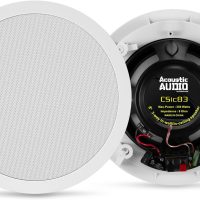 Acoustic Audio by Goldwood CS-IC83 8” 3-Way In Ceiling Home Theater Speaker System (White, 5 Speakers) - Image 6