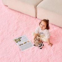 OPPODREAM 4x6 Pink Rugs for Bedroom, Ultra-Soft Fluffy Area Rugs for Living Room, 4 x 6 Shag Carpet for Nursery, Kids, Girl, Boy, Baby, Plush, Fuzzy, Shaggy, Cute Home Decor - Image 4