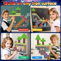 100PCS Magnetic Blocks Building Toys, Gem Cave Adventure Building Craft, Learning Sensory Toys for Boys Girls Age 3-12, Game Gift for Kids Little Gamers (0.8 inch) - Image 8