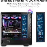 8.8 Inch Computer Secondary Screen CPU Temperature Monitor with Casing FHD IPS 1920x480 LCD Display for Computer Case Temperature Windows Aida64 CPU GPU Monitor - Image 3