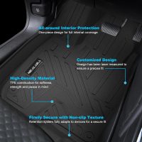 Floor Mats & Cargo Liner for 2023-2025 2026 Honda HR-V All Weather Protection TPE Rubber Floor Liners & Trunk Mat for Honda HRV 2026 Accessories, Odorless Anti-Slip, Black - Image 3