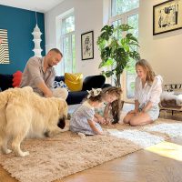 OLANLY Area Rugs for Living Room Bedroom, Machine Washable 4x5.9 ft Soft Fluffy Shaggy Bedside Rug, Indoor Floor Carpet for Kids Girls and Boys, Dorms, Nursery Rooms, Home Decor Aesthetic, Beige - Image 7