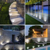 btfarm 16 Pack Solar Ground Lights Outdoor, 8 LED Solar Disc Lights IP65 Waterproof Flat Solar Light, Pathway Lights Solar Powered for Garden Lawn Patio Yard Path Landscape, Cool White - Image 5