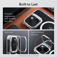ESR for iPhone 13 Case/iPhone 14 Case, Compatible with MagSafe, Built-in Stash Stand Clear Phone Case for iPhone 13/iPhone 14, Military-Grade Protection Magnetic Phone Case, Classic Series, Clear - Image 5