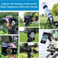 APEXEL Telescope Phone Adapter, Binocular Photo Adapter for Android & iPhone, Phone Holder Mount for Telescope, Monocular, Binocular, Microscope, Spotting Scope. (Including Bluetooth Shutter Remote) - Image 7