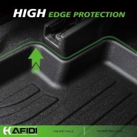 All Weather Car Floor Mats & Cargo Liner for Honda HR-V 2023 2024 2025 2026 /HR-V Hybrid 2023 2024 2025 2026 Custom Fit Full Set Accessories - Black - Image 5