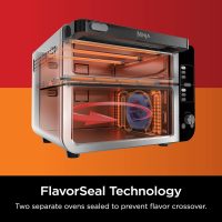 Ninja DCT401 12-in-1 Double Oven with FlexDoor, FlavorSeal & Smart Finish, Rapid Top Convection and Air Fry Bottom , Bake, Roast, Toast, Air Fry, Pizza and More, Stainless Steel - Image 3