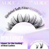 ALICE Lash Clusters Wispy Eyelash Clusters 168pcs 10-18mm Cluster Eyelash Extensions Natural Volume Lash Extensions DIY Individual Lashes Clusters with Soft Thin Band - Image 3