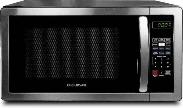 Farberware FMWO11AHTBKB 1.1 Cu. Ft. Stainless Steel Countertop Microwave Oven