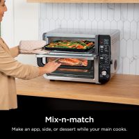 Ninja DCT451 12-in-1 Smart Double Oven with FlexDoor, Thermometer, FlavorSeal, Smart Finish, Rapid Top Convection and Air Fry Bottom , Stainless Steel - Image 9