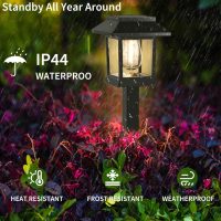 Solar Lights Outdoor,12 Pack Waterproof Auto On/Off Solar Pathway Lights for Your Garden, Landscape, Path, Yard, Patio, Driveway,Walkway Decor - Image 4