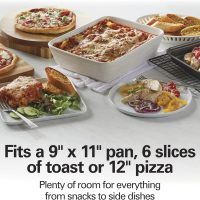 Hamilton Beach 6 Slice Countertop Toaster Oven With Easy Reach Roll-Top Door, Bake, Broil & Toast Functions, Auto Shutoff, Silver (31127D) - Image 3