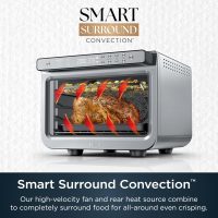 Ninja Air Fryer & Toaster Oven | Prestige Smart XL Countertop Oven | Bakes up to 20 Cookies, Fits up to a 12lb Turkey | Pizza, Toast, Bake, Air Fry & Reheat | 1800 Watts | Stainless Steel | DT501​ - Image 5