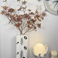 NuT's 3pcs Artificial Eucalyptus Leaves, Greenery,Home Decor Flowers, Silk Flowers, Fake Flowers for Coffee Table, Living Room,Dining Table, Autumn Spring Winter (3pcs Brown) - Image 7