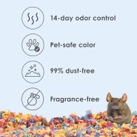 Kaytee Clean & Cozy Colors, Small Animal Bedding with Extreme Odor Control, Kaleidoscope, 49.2 Liters - Image 2