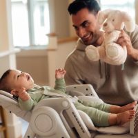 Maxi-Cosi Minla 6-in-1 High Chair for Babies & Toddlers, Portable Foldable Highchair, EcoCare Fabric, 9 Heights, 5 Reclines, 4 Tray Positions, Classic Graphite - Image 11