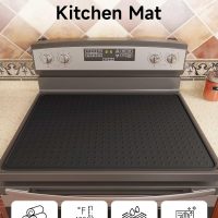 Silicone Stove Top Cover for Electric Stove, Glass Stove Top Protector, Stovetop Cover Mat for Cooktop, Flat Range Cover, Oven Top Protector, Coffee Bar Mat, 28 x 20 in, Black - Image 4
