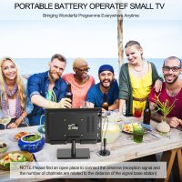 Feihe 14 inch Small Flat Screen Kitchen TV with ATSC Tuner/USB/HDMI/AV/VGA, Built-in TV Stand and Remote Control for Bedroom,RV,Camping,Outdoor or Office（No Smart TV） - Image 8