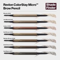 Revlon ColorStay Micro Eyebrow Pencil with Built In Spoolie Brush, Infused with Argan and Marula Oil, Waterproof, Smudgeproof, 454 Medium Brown, 0.003 oz - Image 9
