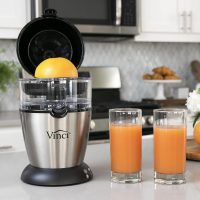 Vinci Hands Free Electric Citrus Juicer, 1-Button Juicer Machine, Orange Lime Grapefruit Lemon Squeezer, Easy to Clean Orange Juicer Squeezer, Black/Stainless Steel - Image 9