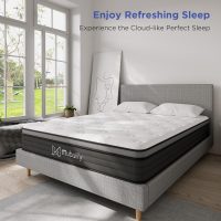 Queen Mattress,10 Inch Hybrid Mattress in a Box with Gel Memory Foam Mattress,Individually Wrapped Pocket Coils Innerspring Mattress,Pressure Relief,Back Pain Relief,CertiPUR-US. - Image 7