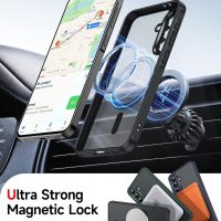LeYi for Samsung Galaxy A36-5G Phone Case: Samsung A36 5G Case [Mag-Safe Fit] with Screen Protector, Samsung A36 Case Frosted Translucent Cover Soft-Touch Skin para Samsung A36 Phone Case, Black - Image 3