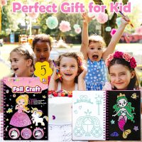 FUNNYB&G Foil Art Craft Activity for Kids - Gift for Girls Crafts for Kids Fun Art Supplies DIY Creative Travel Toy, Birthday Gift Party Favor Toys for Girls Boys 4 5 6 7 8 9 Years Old(Princess) - Image 7