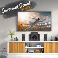 Pyle 5.1 Channel Home Theater Speaker System - 300W Bluetooth Surround Sound Audio Stereo Power Receiver Box Set w/ Built-in Subwoofer, 5 Speakers, Remote, FM Radio, RCA - PT589BT,Black - Image 3