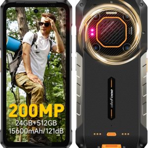 Ulefone Armor 26 Ultra 5G Rugged Smartphone, MTK Dimensity 8020 24GB+512GB, 200MP Quad Camera, 15600mAh(120W), 33W Dock Charging, 121dB Speaker, 6.78" FHD+ Corning Gorilla Screen, IP68/69K, Android 13