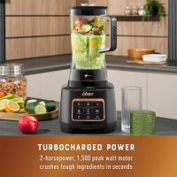 Oster Extreme Mix Blender, 1500 Watt High Speed Blender with 10-Point Blade, 64 oz. with Auto Programs - Image 2
