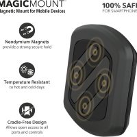 Scosche MAGFM-2PXCES0 MagicMount Flush Magnetic Car Mount, Universal Cell Phone Holder for Car Dashboard & Flat Surfaces, Easy Magnet Mounting for iPhone, iPad, Smartphones, Tablets & More (Pack of 2) - Image 2