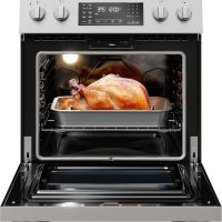 Kenmore Front Control Electric Range Oven with 5 Cooktop Elements with 7 Cooking Power Options, True Convection, Steam and Self Clean, Freestanding Oven, 4.8 cu. ft. Capacity Stainless Steel - Image 3
