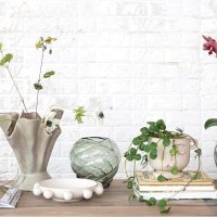 Bloomingville Stoneware Ruffled Vase, Sage - Image 10