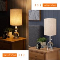 Tall Lampshades Set of 2, Beige Linen Drum Lampshades, 11" Top x 11" Bottom x 12" High Lamp Shade, Lamp Shades Replacement for Table and Floor Lamps, Pendant Light, Handcrafted, Easy Assembly - Image 3