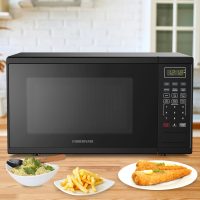 Farberware 1.1 Cu. Ft. 1000-Watt Microwave Oven Digital Control, 10 Power Levels, One-Touch Cooking, Defrost, Child Safety Lock, Black - Image 6