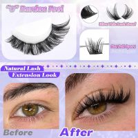 ALICE Lash Clusters Wispy Eyelash Clusters 168pcs 10-18mm Cluster Eyelash Extensions Natural Volume Lash Extensions DIY Individual Lashes Clusters with Soft Thin Band - Image 5