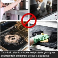 Stove Top Covers for Electric Stove, Food Grade Heavy Duty Silicone Glass Stove Top Cover Protector, Induction Cooktop Protector, Heat Resistant Range Ceramic Stove Top Covers Mat, Oven Cover - Image 8