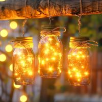 Minetom Fairy Lights Plug in, 33Ft 100 LEDs Waterproof Silver Wire Firefly Lights, Adaptor Included, Starry String Lights for Wedding Indoor Outdoor Christmas Patio Garden Decoration, Warm White - Image 6